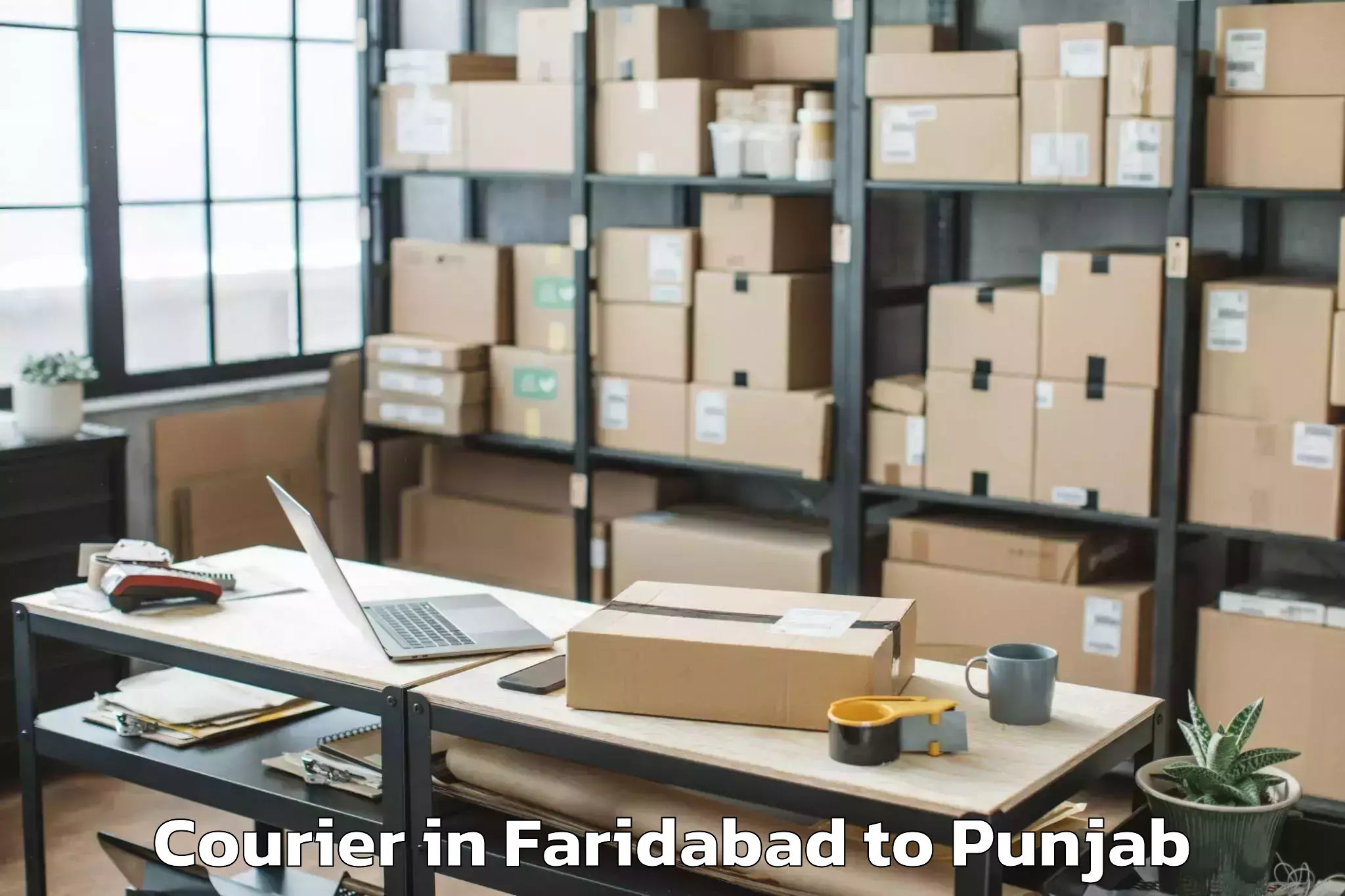 Book Faridabad to Sujanpur Courier Online